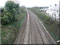 Site of the former railway station, at Burlescombe