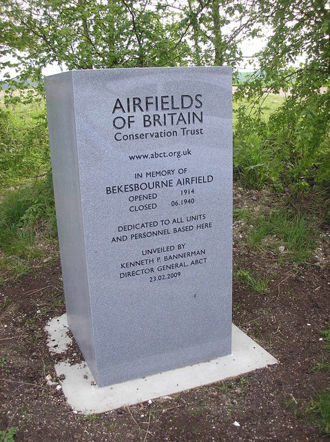 Airfields of Britain Memorial, Bekesbourne Aerodrome