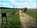 SU2963 : Track to Harding Farm Cottages and Haredown Farm by Brian Robert Marshall