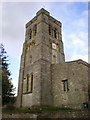 SD4983 : St Peter's Church, Heversham, Tower by Alexander P Kapp