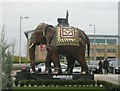 Decorative Elephant outside the Aagrah Restaurant - Dick Lane