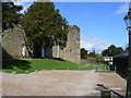 Path next to Ludlow Castle