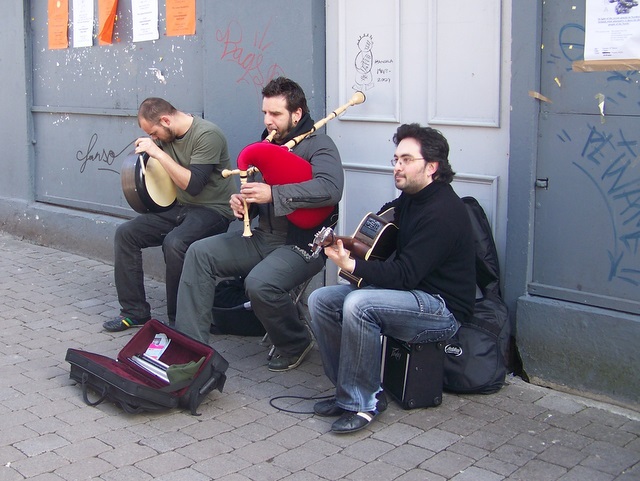 Buskers on Quay Street, Galway City