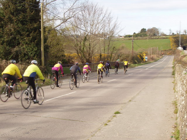 Cycling group out for a spin  near Ferrycarrig