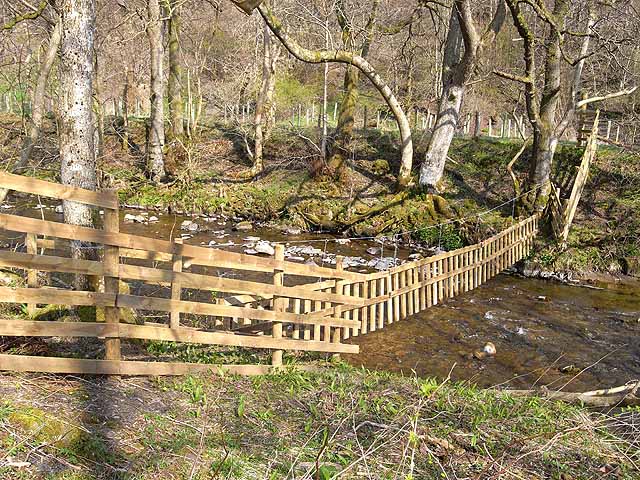 Fence across the Hermitage Water