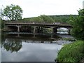 Road bridge over the river Aire at Apperley Bridge