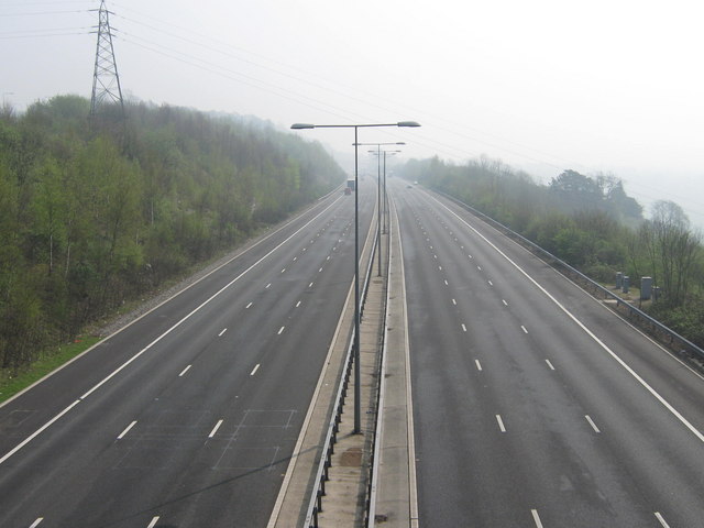 M20 Motorway To Maidstone © David Anstiss :: Geograph Britain And Ireland