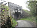 Bridge over  a country lane at Lower Woodlands