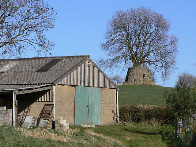 Barn and windmill