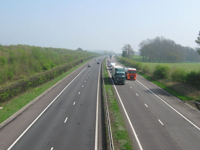 M26 Motorway heading to Maidstone © David Anstiss :: Geograph Britain ...