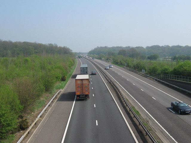 M26 Motorway to Maidstone © David Anstiss :: Geograph Britain and Ireland