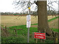 Closed footpath on Terry