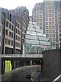 Tiered office block in London Wall