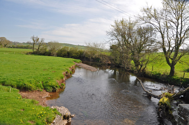 Upstream of the Gwendraeth Fach south east of Llandyfaelog