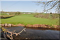 The Gwendraeth Fach and pastures south east of Llandyfaelog