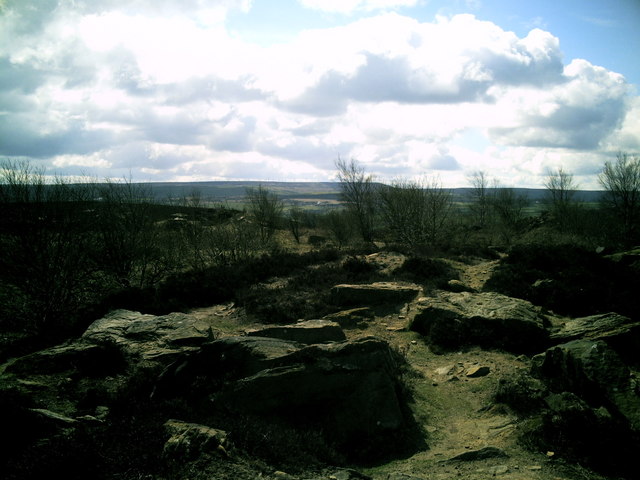 Rocks on Harden Moor