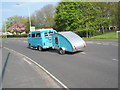 SU7106 : VW Camper van and trailer starting the 2009 Havant Mayor's Rally by Basher Eyre