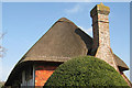 TQ5202 : Thatched roof of the Clergy House by Oast House Archive