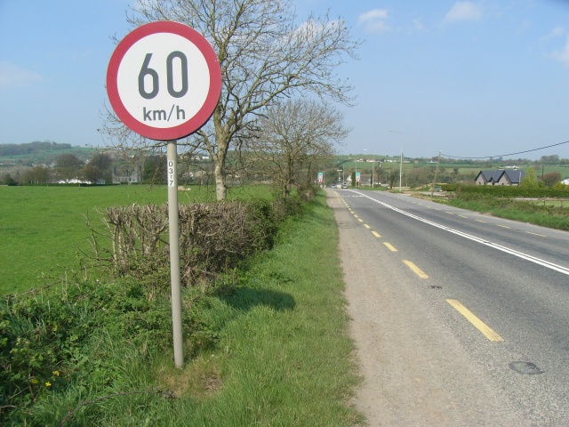 Speed Limit Sign South of Slane, Co. Meath
