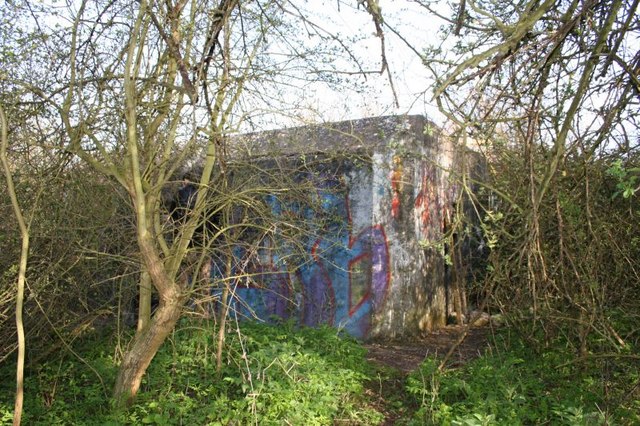 Pillbox in the hedge