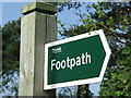 Footpath Sign