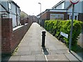 Alley leading from Uxbridge Road to Argyll Avenue