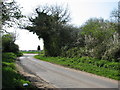 A sharp bend in Dereham Lane