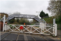 TQ7353 : East Farleigh Station from the level crossing by N Chadwick