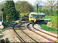 Train arriving at Great Bedwyn Station