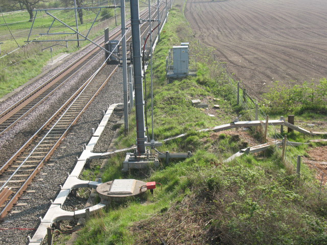 Power feed to the Crewe - Manchester line