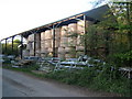 Barn by footpath