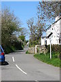 Lane leading north-eastwards from the centre of Rhydwyn