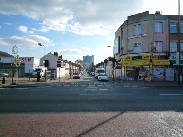 Trinity Road at junction with the Uxbridge Road, Southall