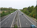 TQ9558 : M2 Motorway to Sittingbourne by David Anstiss