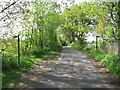 Footpath crosses Elverland Lane