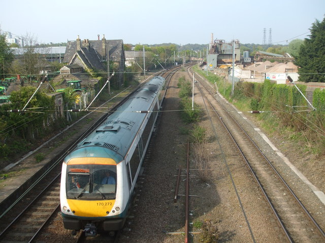 Diesel unit on its way to Cambridge