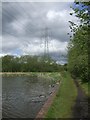 Pylons crossing Titford Pools - Titford Canal