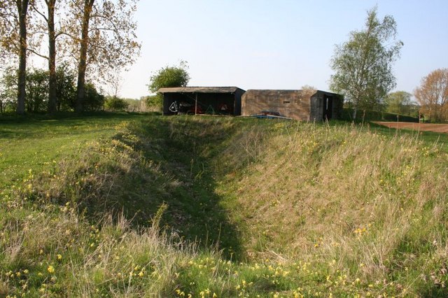 Ditch by the pillbox