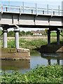 View through the steel girders