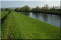 Flood bank on the River Usk