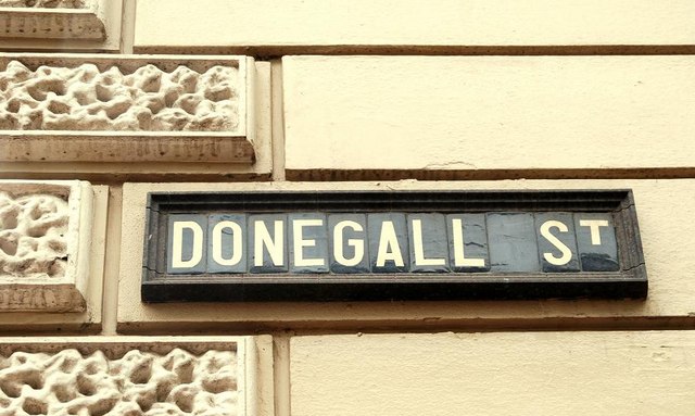 Street sign, Belfast