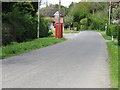 Telephone box and telegraph pole at Wineham