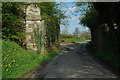 Railway bridge parapets near Malswick