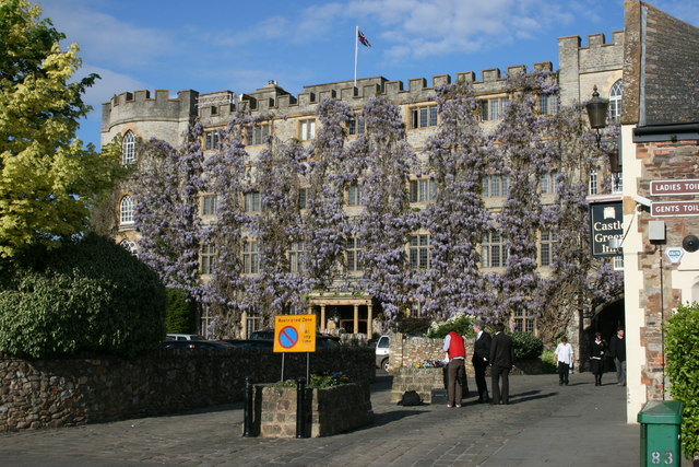 Castle Hotel, Wisteria in bloom © Nick Chipchase cc-by-sa/2.0 ...