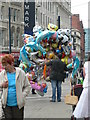 Balloon seller, Piccadilly Gardens