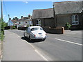 Classic car heading up Mill Road