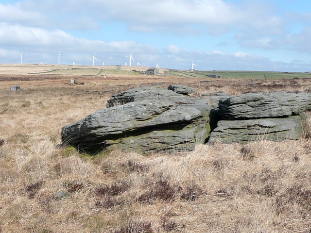 Rocks near the Rocking Stone, Warley Moor
