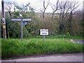 Fingerpost sign, Calfaria Chapel carpark, Login