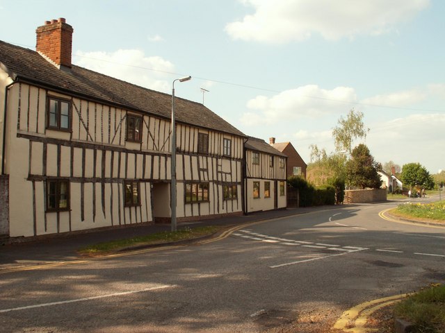 Old houses on Church Lane in Arlesey