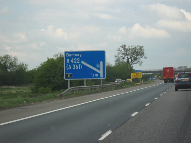 M40 Motorway, Heading North. Junction ... © Roy Hughes :: Geograph ...